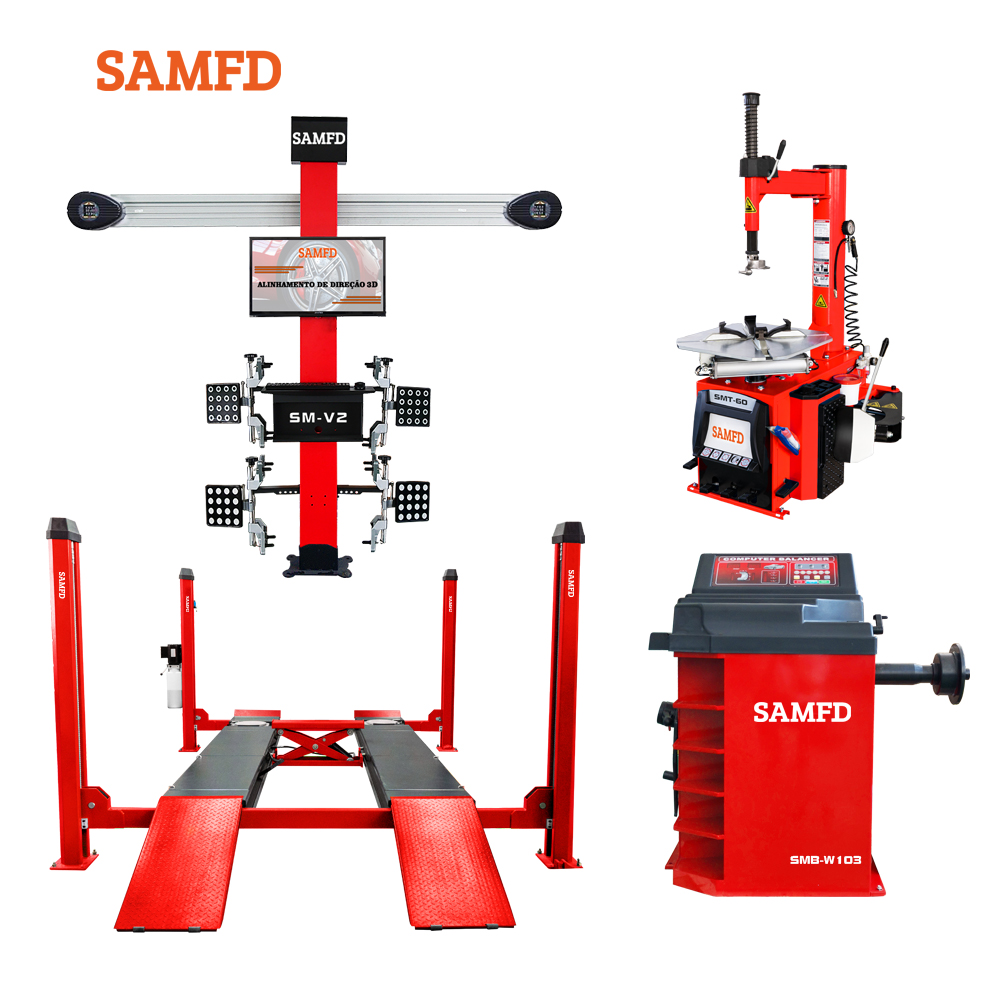 Tire Changer Machine - 3D Wheel Alignment Machine Car Lift