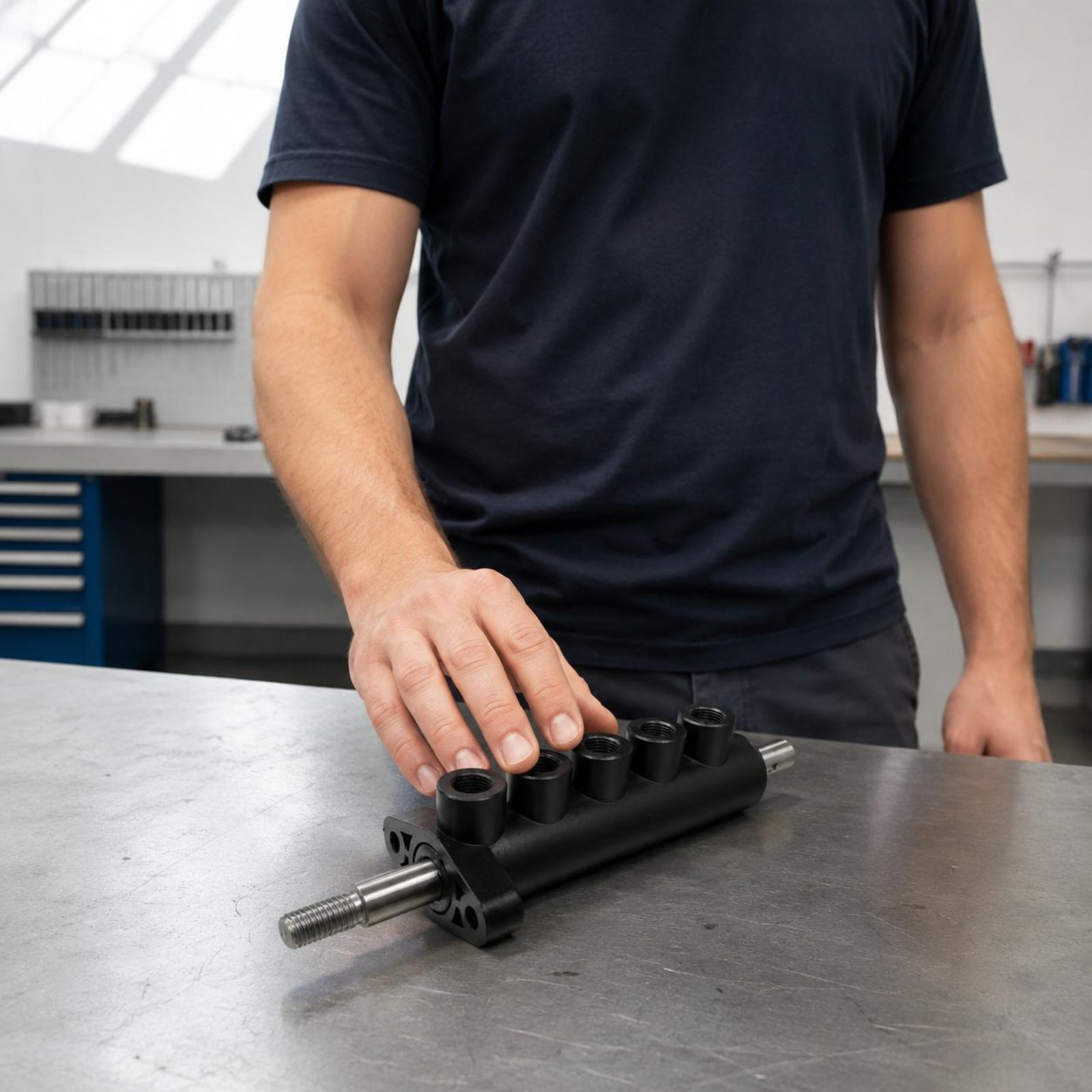 Tire Changer Machine - Tire Changer Air Valve Black Plastic