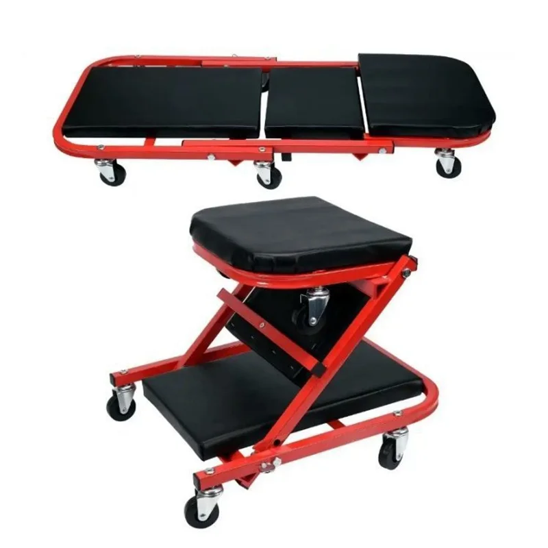 Garage Creeper Roller - 36Inch Folding Car Creeper Seat Work
