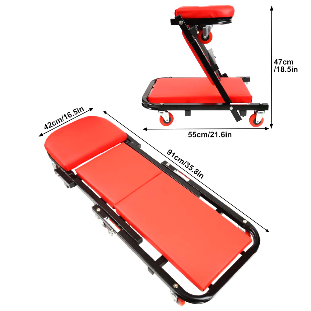 Mechanic Creeper 36-inch 2-in- - Garage Creeper Roller ulasan dan harga