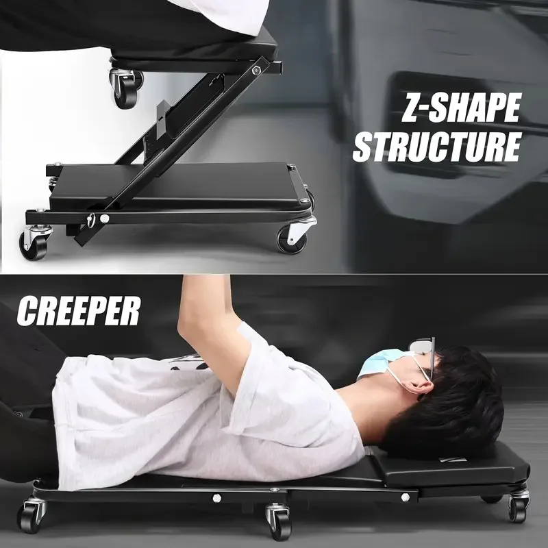 Folding Car Creeper Seat Work  - Garage Creeper Roller ulasan dan harga